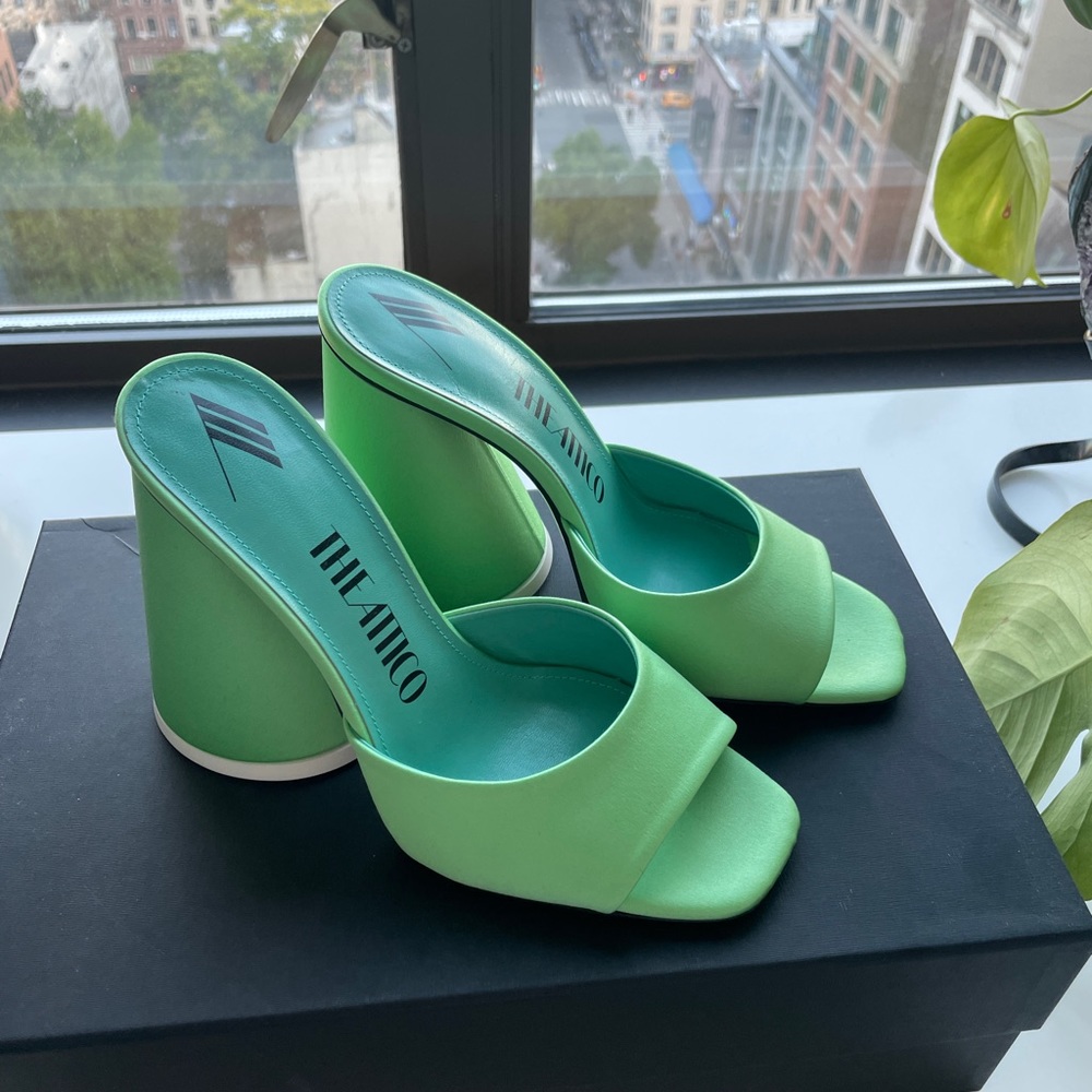 THE ATTICO
Luz satin mules size 37